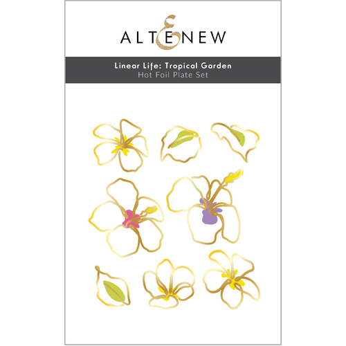 Altenew Linear Life: Tropical Garden Hot Foil Plate Set