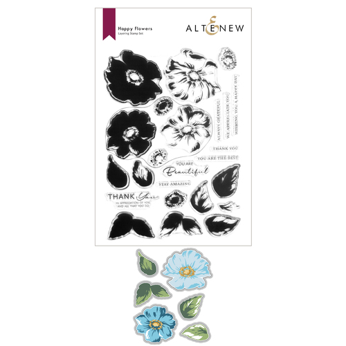 Altenew Happy Flowers Stamp & Die Bundle