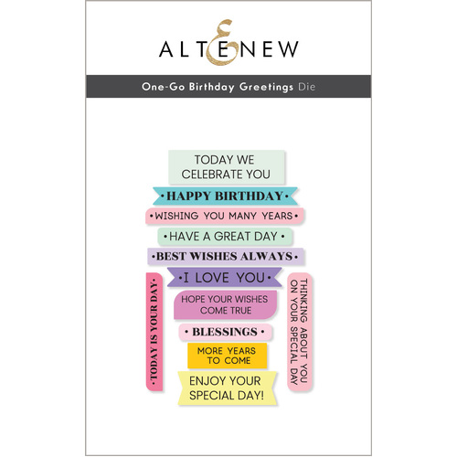 Altenew One-Go Birthday Greetings Die