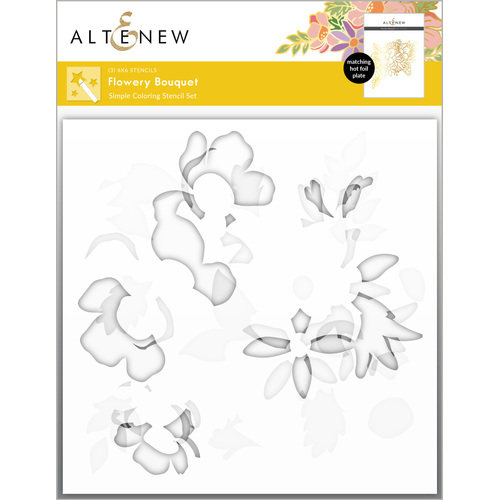 Altenew Flowery Bouquet Simple Coloring Stencil Set (3 in 1)