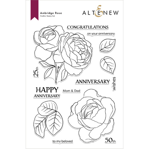 Altenew Ambridge Rose Stamp Set