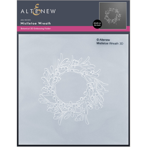 Altenew Mistletoe Wreath 3D Embossing Folder