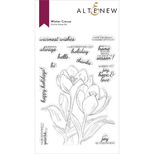 Altenew Winter Crocus Stamp Set
