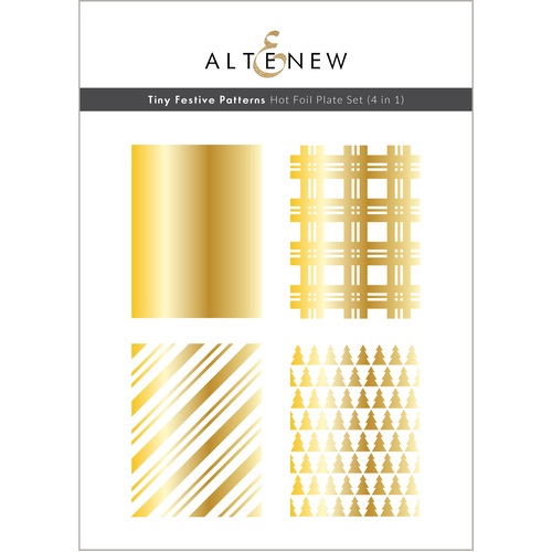 Altenew Tiny Festive Patterns Hot Foil Plate Set (4 in 1)