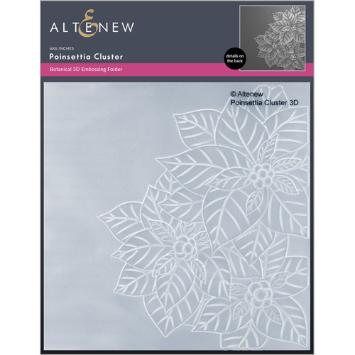 Altenew Poinsettia Cluster 3D Embossing Folder