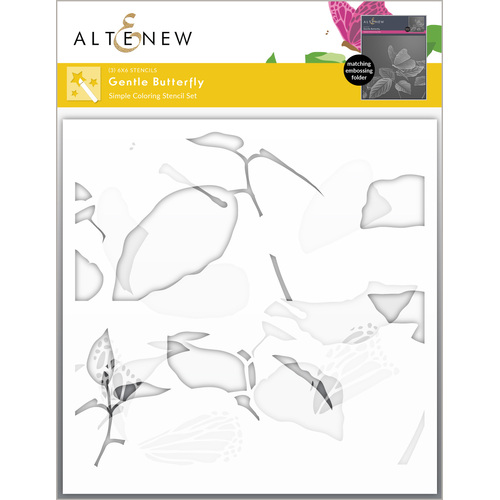 Altenew Gentle Butterfly Simple Coloring Stencil Set