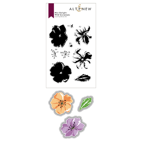 Altenew Mini Delight: Wild Geraniums Stamp & Die Set