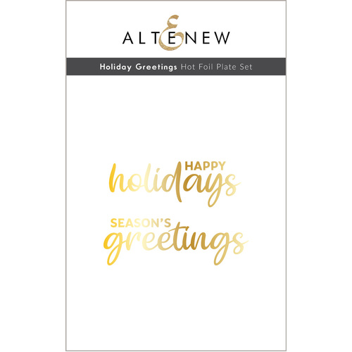Altenew Holiday Greetings Hot Foil Plate Set