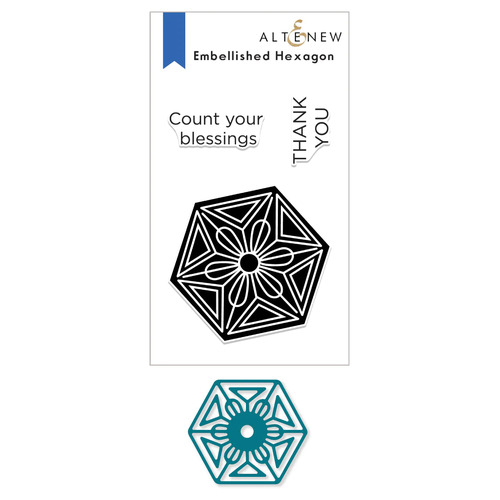 Altenew Embellished Hexagon Stamp & Die Bundle