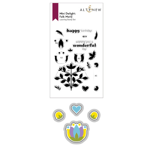 Altenew Mini Delight - Folk Motif Stamp & Die Set