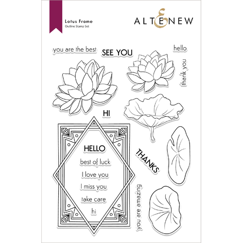 Altenew Lotus Frame Stamp Set