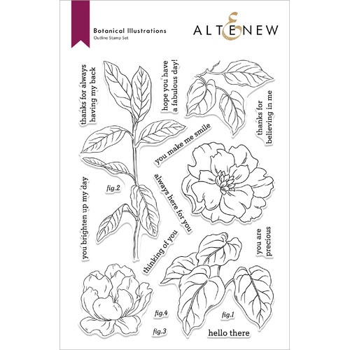 Altenew Botanical Illustrations Stamp Set