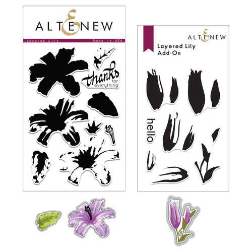 Altenew Fan Favorites: Layered Lily Complete Stamp & Die Bundle