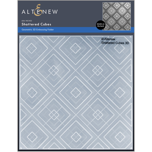 Altenew Shattered Cubes 3D Embossing Folder