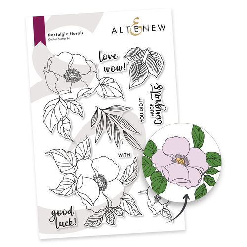 Altenew Nostalgic Florals Stamp Set