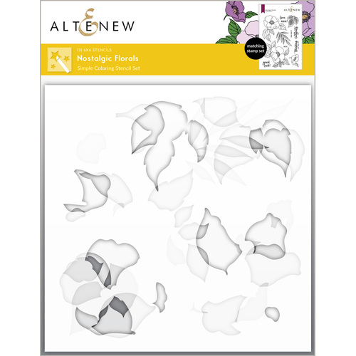 Altenew Nostalgic Florals Simple Coloring Stencil Set (3 in 1)