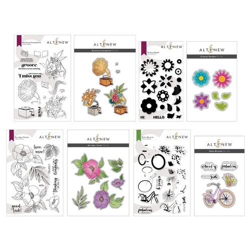 Altenew Nostalgic Memories Coordinating Stamp & Die Release Bundle