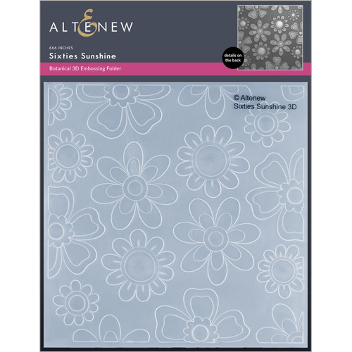 Altenew Sixties Sunshine 3D Embossing Folder