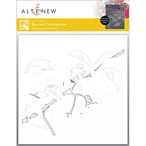 Altenew Berried Cotoneaster Simple Coloring Stencil Set (4 in 1)