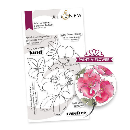 Altenew Paint-A-Flower: Carefree Delight Outline Stamp Set