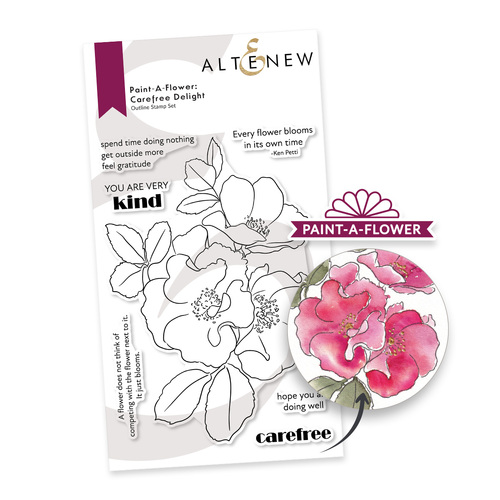 Altenew Paint-A-Flower- Carefree Delight Outline Stamp Set