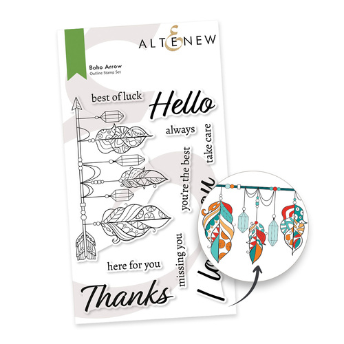 Altenew Boho Arrow Stamp Set
