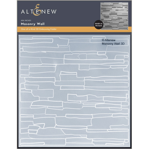 Altenew Masonry Wall 3D Embossing Folder