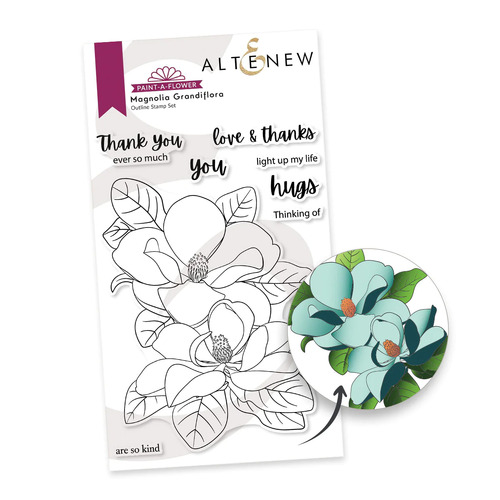 Altenew Paint-A-Flower- Magnolia Grandiflora Outline Stamp Set