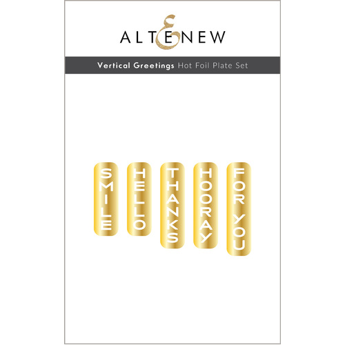 Altenew Vertical Greetings Hot Foil Plate