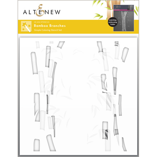 Altenew Bamboo Branches Simple Coloring Stencil Set (3 in 1)