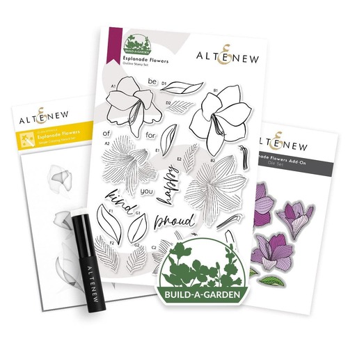 Altenew Build-A-Garden- Esplanade Flowers & Add-On Die Bundle