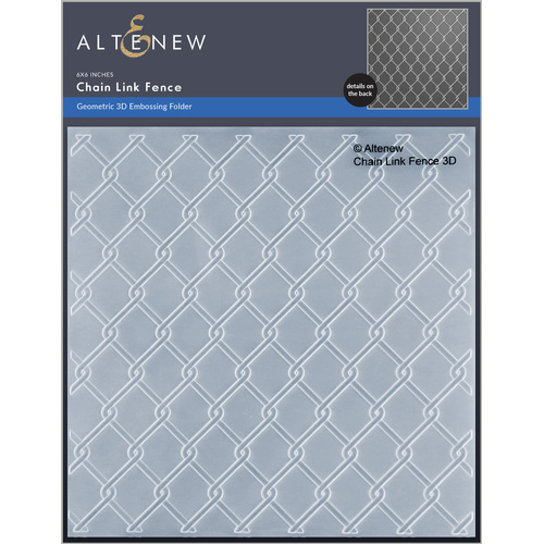 Altenew Chain Link Fence 3D Embossing Folder