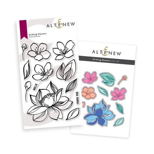 Altenew Striking Flowers Stamp & Die Bundle
