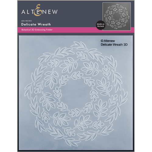 Altenew Delicate Wreath 3D Embossing Folder