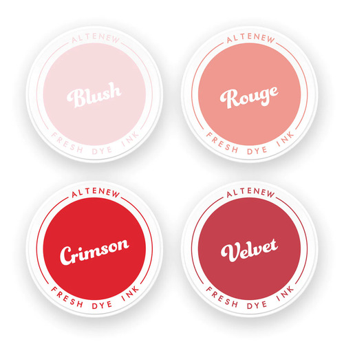 Altenew Fresh Dye Ink Pad Bundle - Red Sunset 
