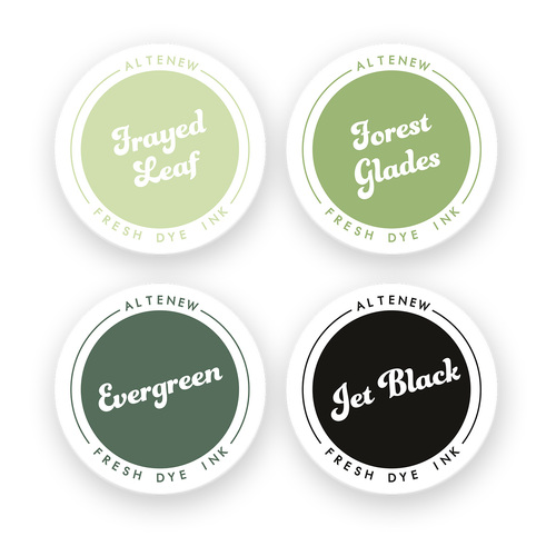 Altenew Fresh Dye Ink Pad Bundle - Green Fields 