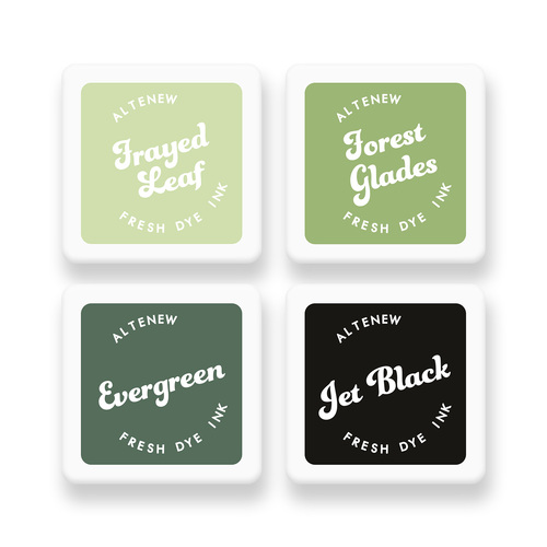 Altenew Fresh Dye Ink Mini Cube Set - Green Fields 