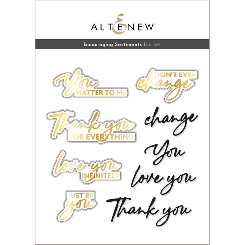 Altenew Encouraging Sentiments Die Set