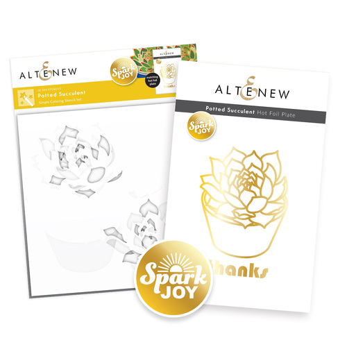Altenew Spark Joy- Potted Succulent