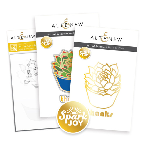 Altenew Spark Joy: Potted Succulent & Add-on Die Bundle