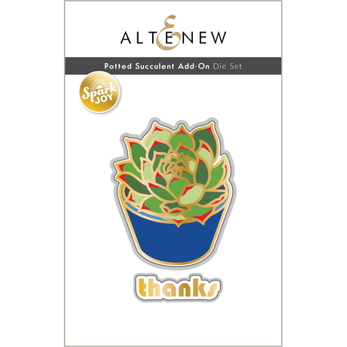 Altenew Spark Joy: Potted Succulent Add-On Die Set