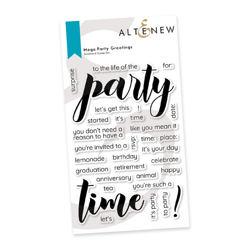 Altenew Mega Party Greetings Stamp Set