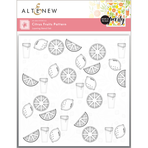 Altenew Citrus Fruits Pattern Layering Stencil Set (4 in 1)