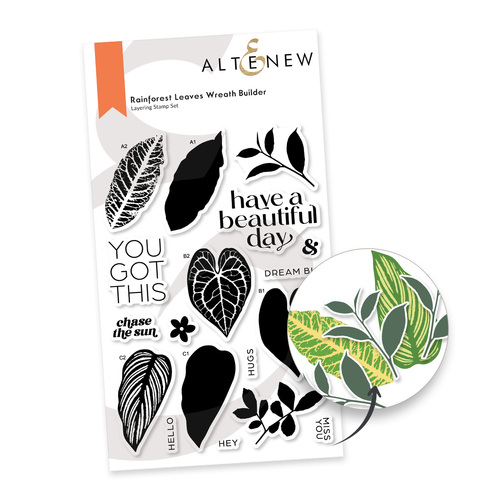 Altenew Rainforest Leaves Wreath Builder Stamp Set
