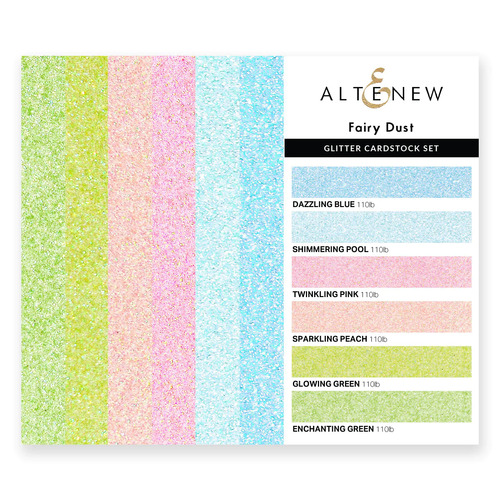 Altenew Glitter Gradient Cardstock Set - Fairy Dust (6 Colors, 24 sheets)