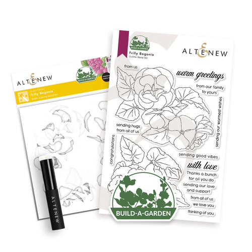 Altenew Build-A-Garden- Frilly Begonia
