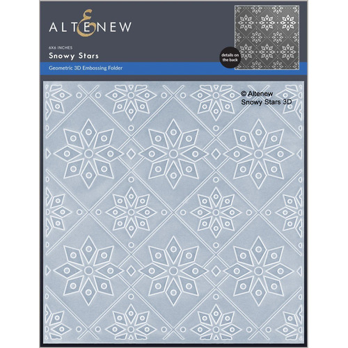 Altenew Snowy Stars 3D Embossing Folder
