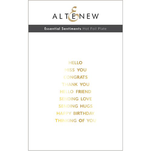 Altenew Essential Sentiments Hot Foil Plate