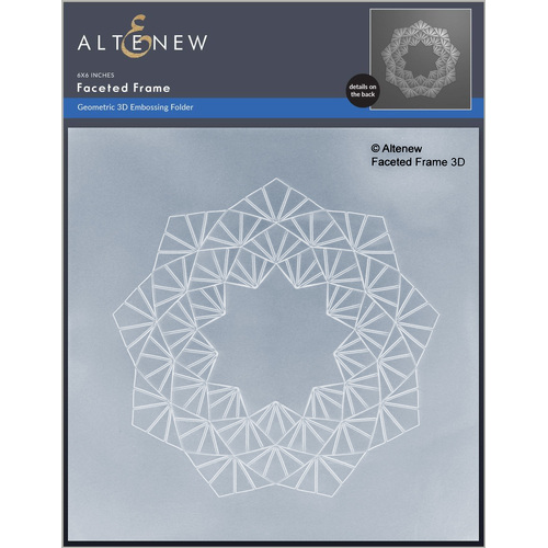 Altenew Faceted Frame 3D Embossing Folder