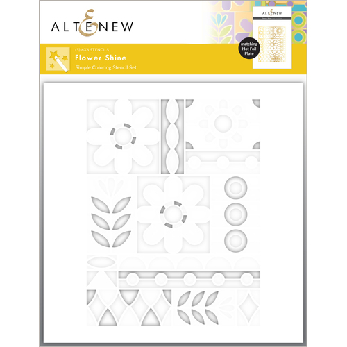 Altenew Flower Shine Simple Coloring Stencil Set (5 in 1)